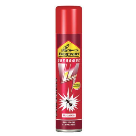 Средство инсектицидное от муравьев ДИХЛОФОС 190 мл, ВАРАН, без запаха, СИБИАР, 5-03.01.003.12