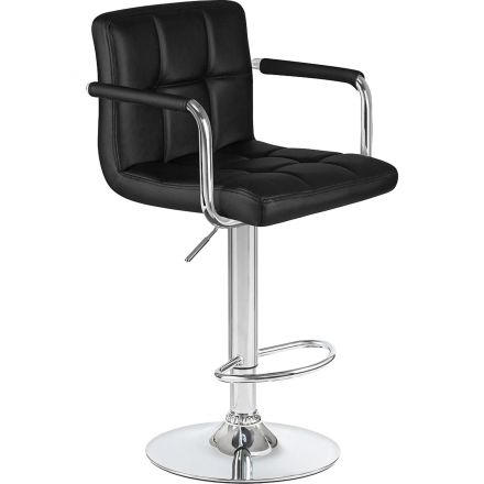 Стул барный LO_DOBRIN KRUGER ARM LM-5011_CH-M_EL чёрный Стул барный LO_DOBRIN KRUGER ARM LM-5011_CH-M_EL чёрный