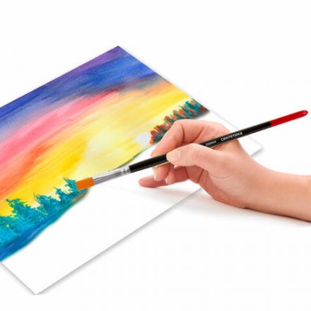 Кисть BRAUBERG синтетика, плоская, №8, 200869