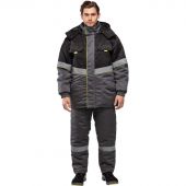 Куртка рабочая зимняя муж з43-КУ сер/черн (р.64-66) 170-176(серия З)