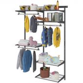 Комплект гардеробной cистемы ПРАКТИК Home Optima G120 графит