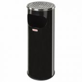Урна с пепельницей 18 литров, 580х210 мм, нержавеющая сталь, черная, LAIMA PROFESSIONAL, 606298 Урна с пепельницей 18 литров, 580х210 мм, нержавеющая сталь, черная, LAIMA PROFESSIONAL, 606298