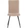 Стул Комус Мебель Fresno велюр , 50х55х93, бежевый/черный