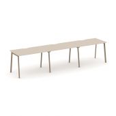 Estetica Рабочая станция на 3 места ES.RS-3.2-VP Капучино/Латте металл 3540*730*750