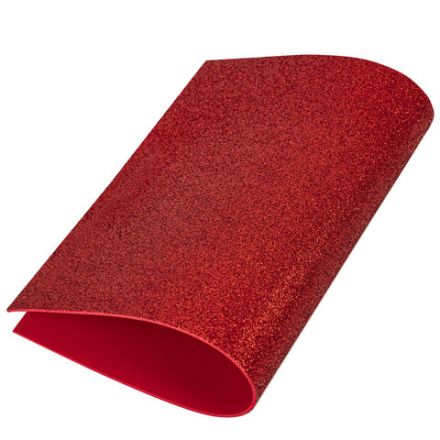 Пористая резина/фоамиран А4, 2 мм, НАБОР, 15 листов, 15 цветов, яркие цвета, блестки, ОСТРОВ СОКРОВИЩ, 665102