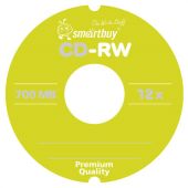 Диски CD-RW SMARTBUY, 700 Мб, 4-12x, Cake Box (упаковка на шпиле), КОМПЛЕКТ 10 шт., SBCD-RW10