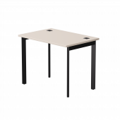 Стол прямой Everprof EVO на металлокаркасе 980х670х755 мм опоры 45гр Кашемир/Черный