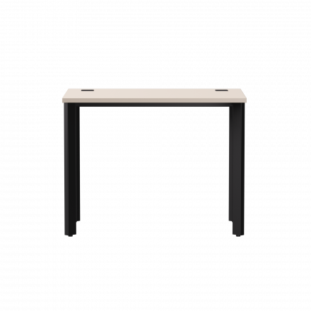 Стол прямой Everprof EVO на металлокаркасе 980х670х755 мм опоры 45гр Кашемир/Черный