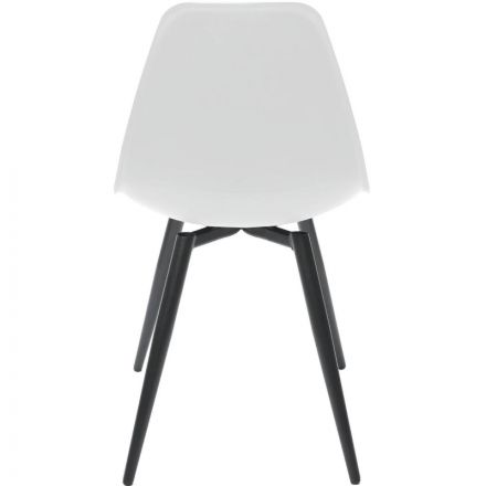 Стул Комус EAMES PLAST HN BLACK (BOX-4) (KM) RU K01 белый/черный Стул Комус EAMES PLAST HN BLACK (BOX-4) (KM) RU K01 белый/черный