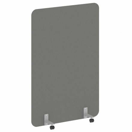 R-line Перегородка на металлических опорах, на роликах DP.R-120-180 Металлик/Серый металл 1200*18*1800