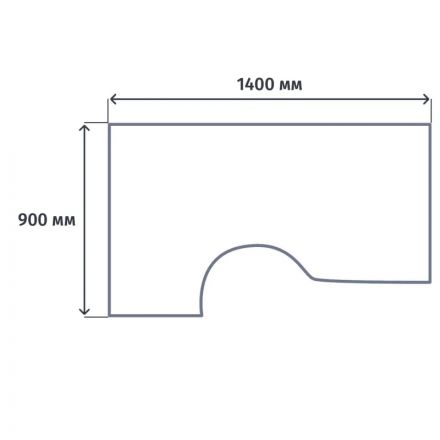 Стол эргономичный ST_Комфорт Левый дуб шамони светлый К.132 ДШ