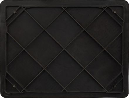 Ящик дрожжевой 400х300х180 перф, сплош. дно черный