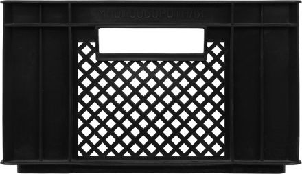 Ящик дрожжевой 400х300х180 перф, сплош. дно черный