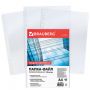 Папки-файлы перфорированные, А4, BRAUBERG "STANDARD", комплект 100 шт., гладкие, 45 мкм, 226831