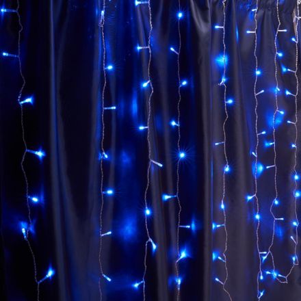 Электрогирлянда Занавес FERON CL21, 320LED, (син), стат , 3x2м IP44 32340