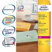 Этикетки самоклеящиеся L4770-25Адресные прозр,45.7х25.4мм,L+K+CL,1000шт/уп Этикетки самоклеящиеся L4770-25Адресные прозр,45.7х25.4мм,L+K+CL,1000шт/уп