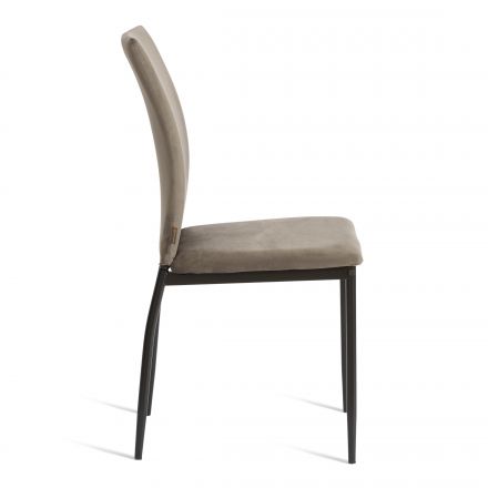 Стул CAPRI (mod. BC565-DC) металл, флок, 43 х 53 х 92 см, Dark grey (темно-серый) HLR24 / черный Стул CAPRI (mod. BC565-DC) металл, флок, 43 х 53 х 92 см, Dark grey (темно-серый) HLR24 / черный