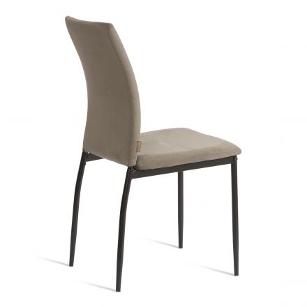 Стул CAPRI (mod. BC565-DC) металл, флок, 43 х 53 х 92 см, Dark grey (темно-серый) HLR24 / черный Стул CAPRI (mod. BC565-DC) металл, флок, 43 х 53 х 92 см, Dark grey (темно-серый) HLR24 / черный