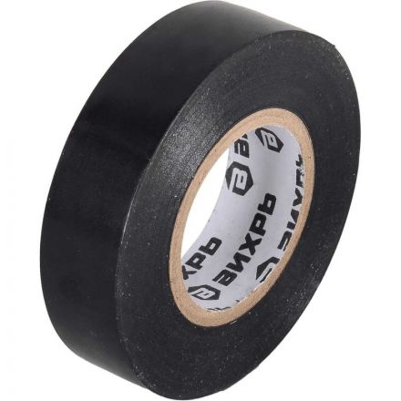 Изолента Вихрь ПВХ черная (20 м x 19 мм)