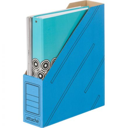Вертикальный накопитель Attache картонный синий ширина 75 мм (2 штуки в упаковке) Вертикальный накопитель Attache картонный синий ширина 75 мм (2 штуки в упаковке)