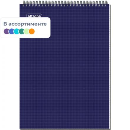 Блокнот Attache А4 40 листов в клетку на спирали (203х290 мм) Блокнот Attache А4 40 листов в клетку на спирали (203х290 мм)