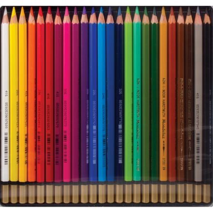 Карандаши акварельные цвет. KOH-I-NOOR MonduluzOldMan 24цв/наб 3724024001PL
