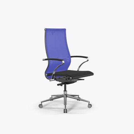 Кресло SynchroSit 10 B2-107K - T /Km00/Nb00/K15cL(M23.B23.G18.W13) Васильковый-Черный