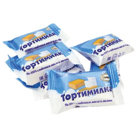 Вафли АККОНД "Тортимилка" со сливочной сбивной начинкой, 250 г