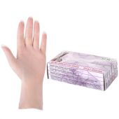 Перчатки виниловые смотровые 50 пар (100 штук), размер 6-7, S (малый), прозрачные, SFM, Германия