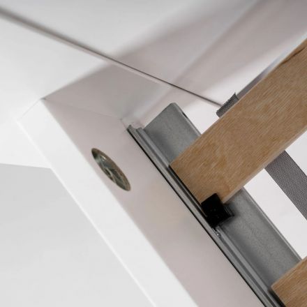 Кровать одинарная ШС_Сага 90х200 белая