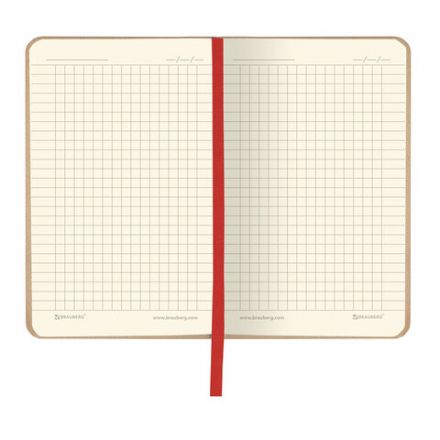 Блокнот МАЛЫЙ ФОРМАТ (100x150 мм) А6, BRAUBERG "Metropolis Mix", под кожу, 80 л., клетка, бежевый, 113331