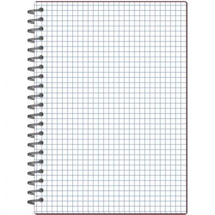 Бизнес-тетрадь А5 80л Attache гребень клетка пластик бордов с тиснением Бизнес-тетрадь А5 80л Attache гребень клетка пластик бордов с тиснением