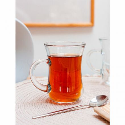 Кружка для чая с ручкой, 145 мл, КОМПЛЕКТ 6 штук, стекло, PASABAHCE "ЧАЙ И КОФЕ", фирменная подарочная упаковка, 55411 Кружка для чая с ручкой, 145 мл, КОМПЛЕКТ 6 штук, стекло, PASABAHCE "ЧАЙ И КОФЕ", фирменная подарочная упаковка, 55411