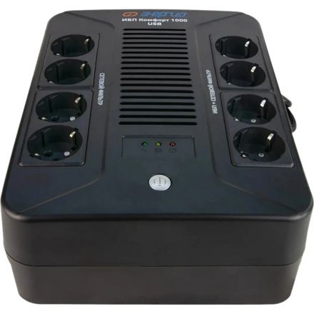 ИБП Энергия Комфорт 1000 USB, лин.-инт., 1000Ва/600Вт, 4+4 EURO(Е0201-1003)