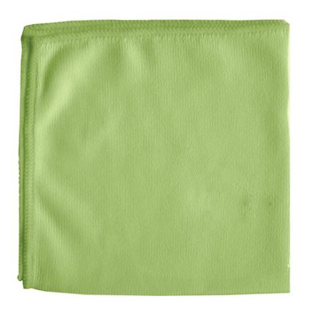 Салфетка из МИКРОФИБРЫ для стекол и зеркал 30х30 см, зеленая, 280 г/м2, LAIMA, 603933