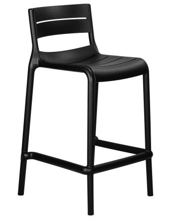 Стул полубарный DOBRIN NESSA, черный (B-03)