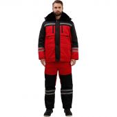 Костюм рабочий зимний муж з03-КПК красн/чер (р.68-70) 170-176
