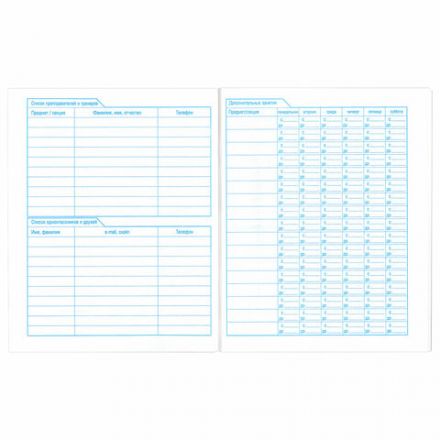 Дневник БЕЛЫЙ, HATBER, на скобе, обложка мелованный картон, 005189, 40Д5B_03610