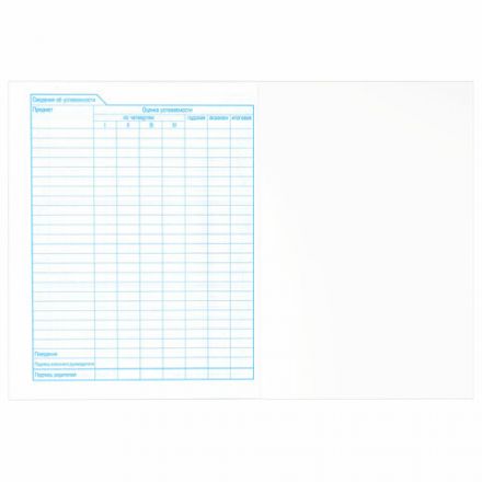 Дневник БЕЛЫЙ, HATBER, на скобе, обложка мелованный картон, 005189, 40Д5B_03610