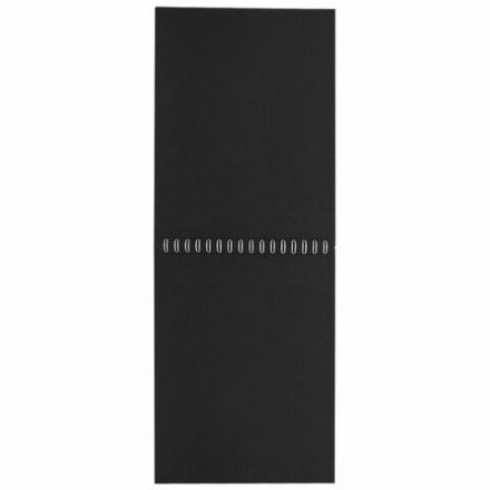 Скетчбук, черная бумага 120 г/м2, 205х290 мм, 20 л., гребень, жёсткая подложка, BRAUBERG ART DEBUT, 110995