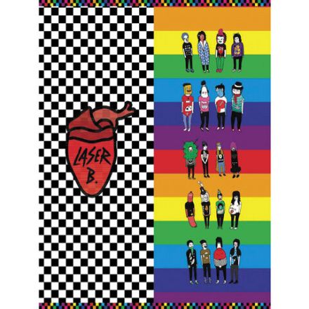 Тетрадь А5, 48 л., HATBER, скоба, клетка, обложка картон, "Lazer B - Выпуск №1" (5 видов в спайке), 48Т5В1