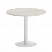 Home Office Стол круглый VR.SP-5-90.1 Дуб наварра/Белый металл 900*900*750 Home Office Стол круглый VR.SP-5-90.1 Дуб наварра/Белый металл 900*900*750