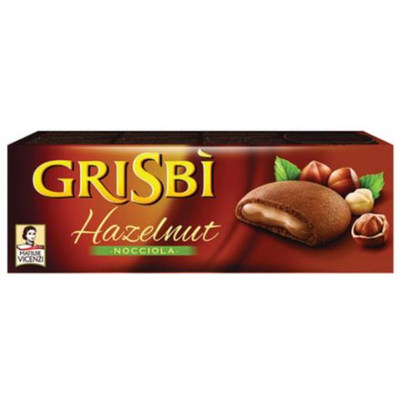 Печенье песочное GRISBI "Nocciola" с ореховым кремом 135 г, ИТАЛИЯ, 21203