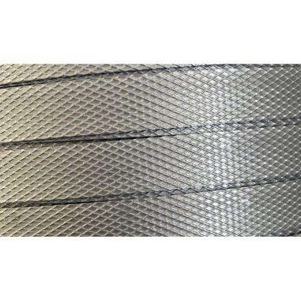 Стреппинг лента полипропиленовая 15мм х 0,8 (500 м.), серая