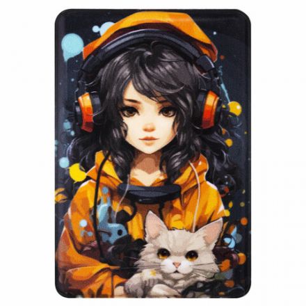 Обложка-карман для карт и пропусков "Cool Mix", 100х65 мм, 10 дизайнов ассорти, ПВХ, STAFF, 238336