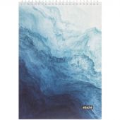 Блокнот А4 80л Attache Текстуры природы Вода клетка, греб, картон, ВД-лак Блокнот А4 80л Attache Текстуры природы Вода клетка, греб, картон, ВД-лак