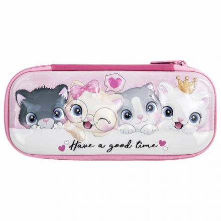 Пенал BRAUBERG, 1 отделение, 1 откидная планка, EVA 3D, 22х10х5 см, "Cats", 270700 Пенал BRAUBERG, 1 отделение, 1 откидная планка, EVA 3D, 22х10х5 см, "Cats", 270700
