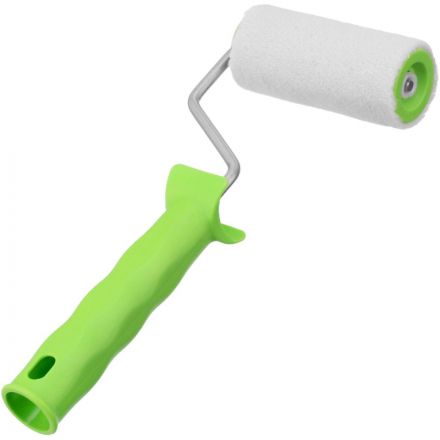 Валик 100 мм D=36 мм с ручкой 6 мм полиакрил, шерсть Велюр Сибртех 80132