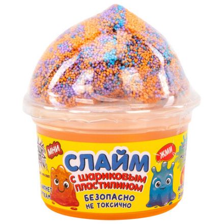 Слайм (лизун) + шариковый пластилин, 115 г, ассорти 6 видов, JOLLY JOT (ДЖОЛЛИ ДЖОТ), 665949