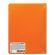Тетрадь на кольцах А5 160х215 мм, 80 л., пластик, клетка, BRAUBERG, "Оранжевый", 403253